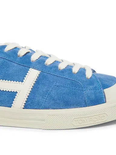 Tom Ford Men's Jarvis Suede Low-Top Sneakers | Thumbnail 5 Tom Ford Men's Jarvis Suede Low-Top Sneakers | Thumbnail 5