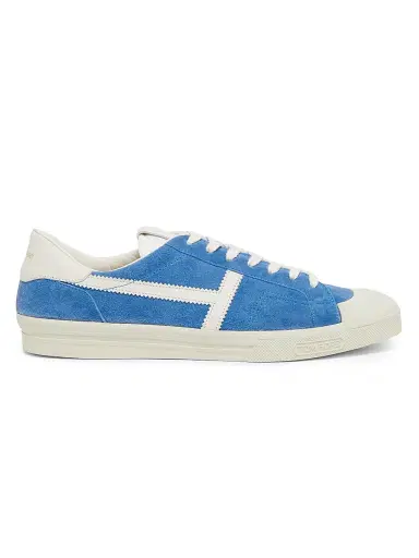 Tom Ford Men's Jarvis Suede Low-Top Sneakers | Thumbnail 1 Tom Ford Men's Jarvis Suede Low-Top Sneakers | Thumbnail 1