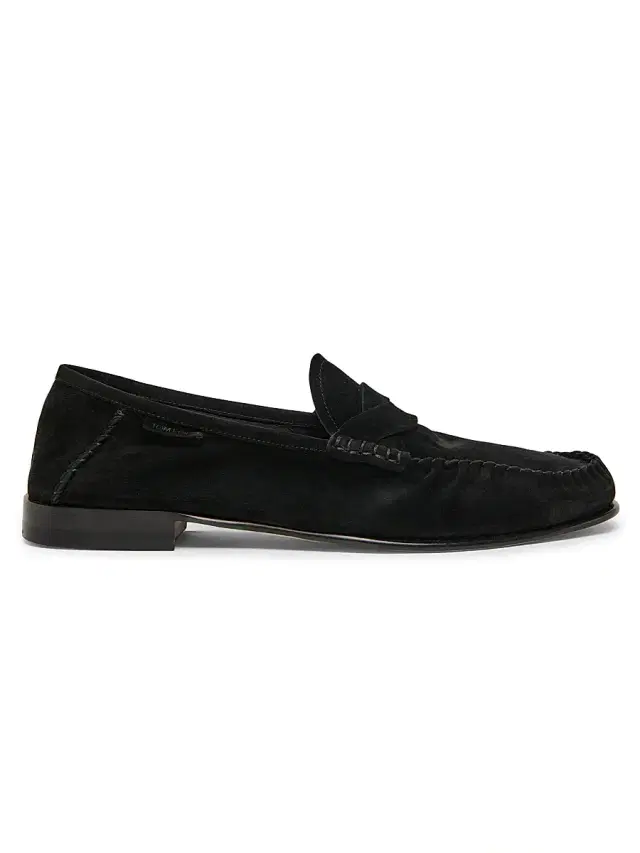 Men's Ripley Twisted Band Suede Loafers - Black