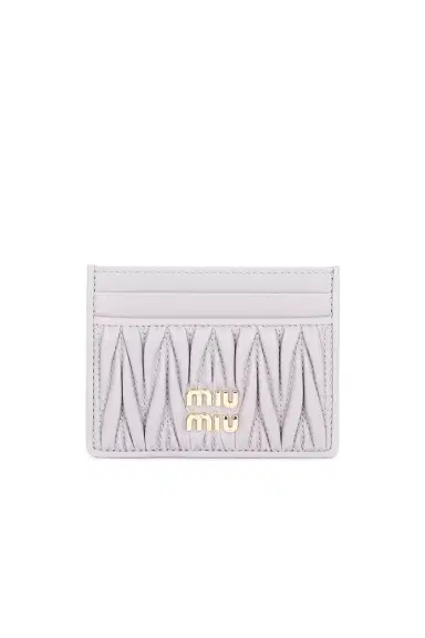 Miu Miu Matelasse Minuteria Cardholder | Thumbnail 1 Miu Miu Matelasse Minuteria Cardholder | Thumbnail 1