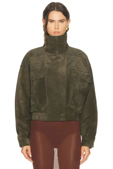 Saint Laurent Suede Bomber | Thumbnail 2