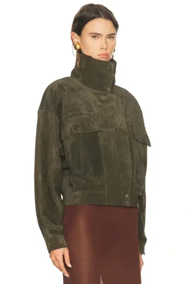 Saint Laurent Suede Bomber | Thumbnail 3