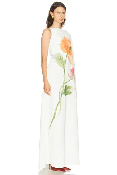Carolina Herrera One Shoulder Long Dress | Thumbnail 2 Carolina Herrera One Shoulder Long Dress | Thumbnail 2