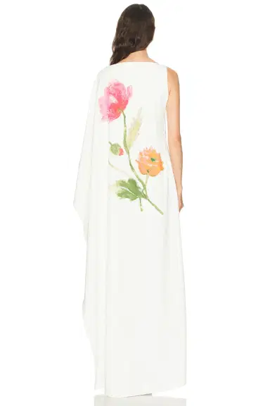 Carolina Herrera One Shoulder Long Dress | Thumbnail 4 Carolina Herrera One Shoulder Long Dress | Thumbnail 4