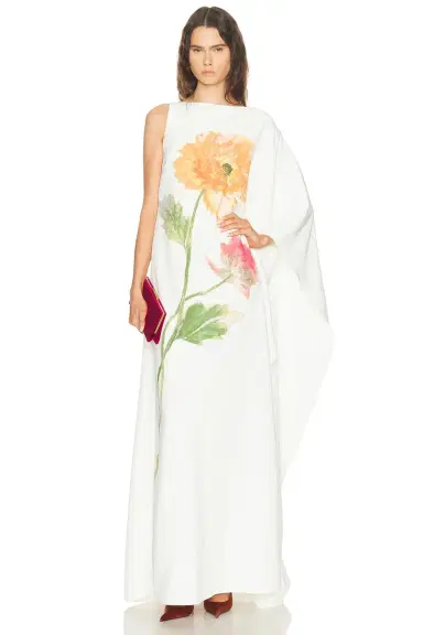 Carolina Herrera One Shoulder Long Dress | Thumbnail 5 Carolina Herrera One Shoulder Long Dress | Thumbnail 5