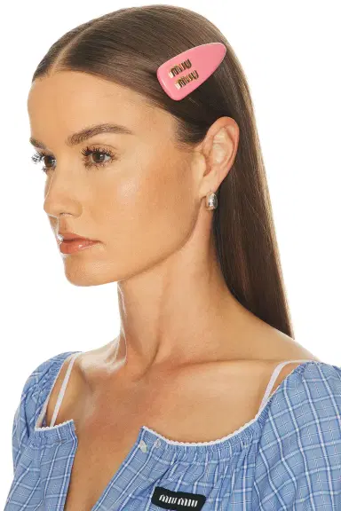 Miu Miu Vernice Hair Clip | Thumbnail 2