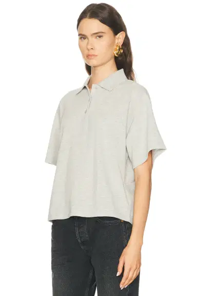 Saint Laurent Oversized Polo Top | Thumbnail 2