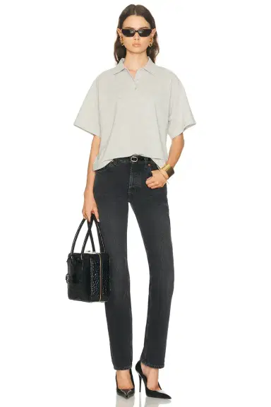 Saint Laurent Oversized Polo Top | Thumbnail 4