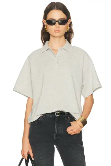Saint Laurent Oversized Polo Top | Thumbnail 1
