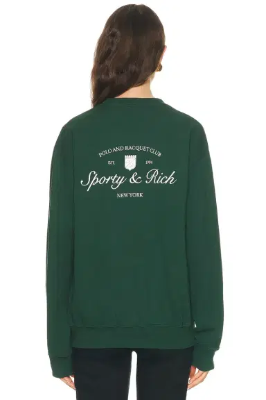 Sporty & Rich Syracuse Crewneck Sweatshirt | Thumbnail 4 Sporty & Rich Syracuse Crewneck Sweatshirt | Thumbnail 4