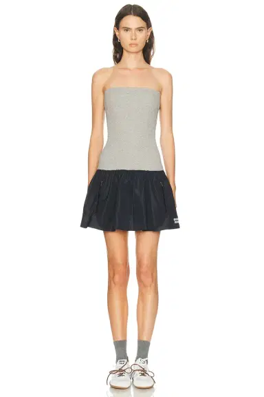 Miu Miu Strapless Mini Dress | Thumbnail 1 Miu Miu Strapless Mini Dress | Thumbnail 1