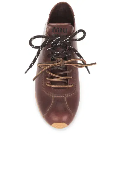 Miu Miu Plume Vitello Old Sneaker | Thumbnail 4
