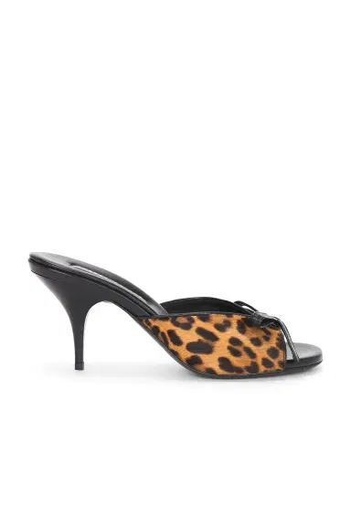 Miu Miu Leopard Mule Sandal | Thumbnail 1 Miu Miu Leopard Mule Sandal | Thumbnail 1