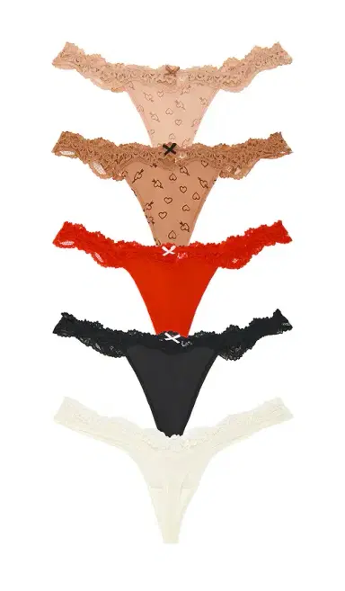 Skims Fits Everybody Lace String Thong 5-pack | Thumbnail 1 Skims Fits Everybody Lace String Thong 5-pack | Thumbnail 1