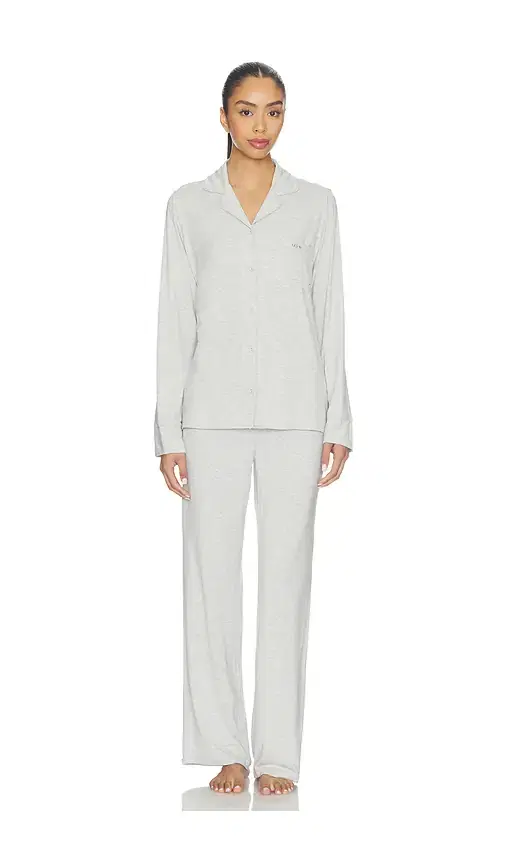 SKIMS Skims Sleep Long Sleeve Button Up Sleep Set
