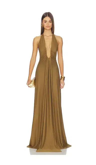 MISHA The Jennifer Cupro Maxi Dress | Thumbnail 1 MISHA The Jennifer Cupro Maxi Dress | Thumbnail 1
