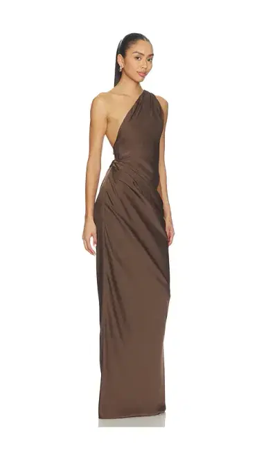 Misha The Isadora Satin Maxi Dress | Thumbnail 2 Misha The Isadora Satin Maxi Dress | Thumbnail 2