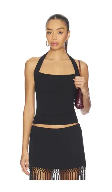 Geel Isabelle Halter Top | Thumbnail 1