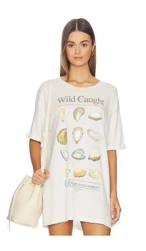 The Laundry Room Wild Caught Oyster Market Oversized Tee