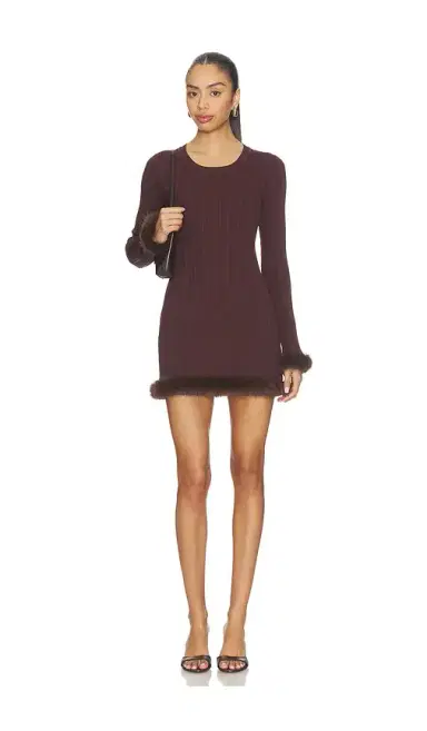 SNDYS Pearse Faux Fur Mini Dress | Thumbnail 1 SNDYS Pearse Faux Fur Mini Dress | Thumbnail 1