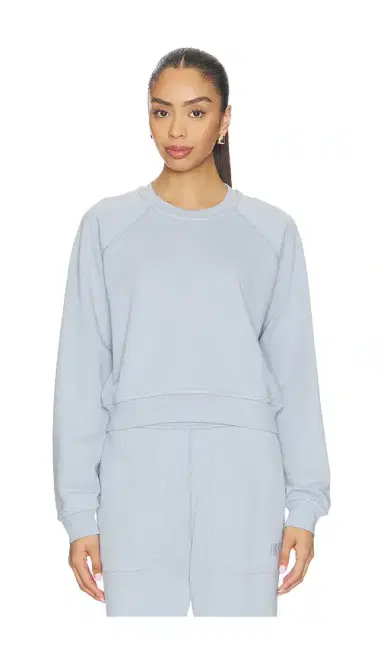 Lunya Silksweats Lightweight Reversible Slim Fit Raglan Sweatshirt | Thumbnail 1