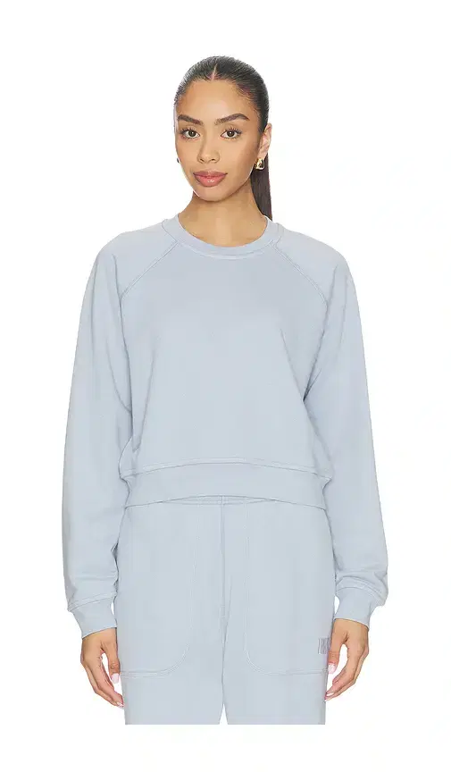 LUNYA Silksweats Lightweight Reversible Slim Fit Raglan Sweatshirt