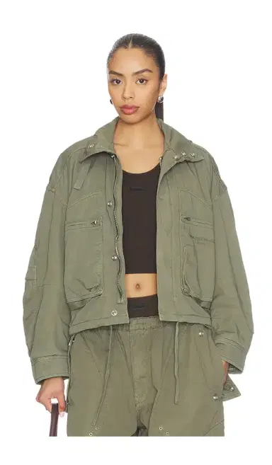 Alexander Wang Cargo Jacket With Articulated Pockets | Thumbnail 1 Alexander Wang Cargo Jacket With Articulated Pockets | Thumbnail 1