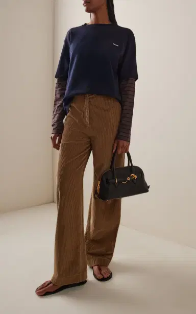 Miu Miu Layered Cotton Jersey T-Shirt | Thumbnail 3