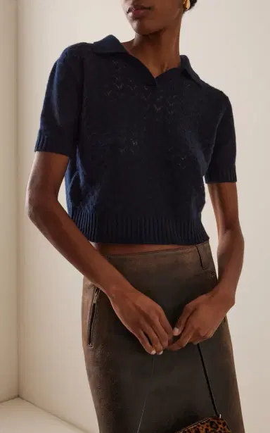 Miu Miu Cashmere Polo Shirt | Thumbnail 3 Miu Miu Cashmere Polo Shirt | Thumbnail 3