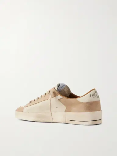 Golden Goose Stardan Distressed Colour-Block Full-Grain Nubuck and Leather Sneakers - Men | Thumbnail 4 Golden Goose Stardan Distressed Colour-Block Full-Grain Nubuck and Leather Sneakers - Men | Thumbnail 4