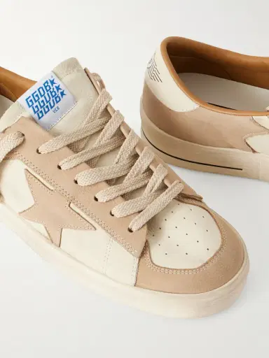 Golden Goose Stardan Distressed Colour-Block Full-Grain Nubuck and Leather Sneakers - Men | Thumbnail 5 Golden Goose Stardan Distressed Colour-Block Full-Grain Nubuck and Leather Sneakers - Men | Thumbnail 5