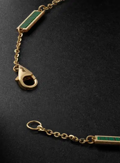 JIA JIA Gold Malachite Bracelet - Men | Thumbnail 3 JIA JIA Gold Malachite Bracelet - Men | Thumbnail 3