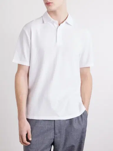 Altea Greg Cotton-Blend Piqué Polo Shirt - Men | Thumbnail 3 Altea Greg Cotton-Blend Piqué Polo Shirt - Men | Thumbnail 3