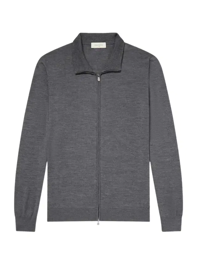 PIACENZA 1733 Slim-Fit Virgin Wool Zip-Up Cardigan - Men