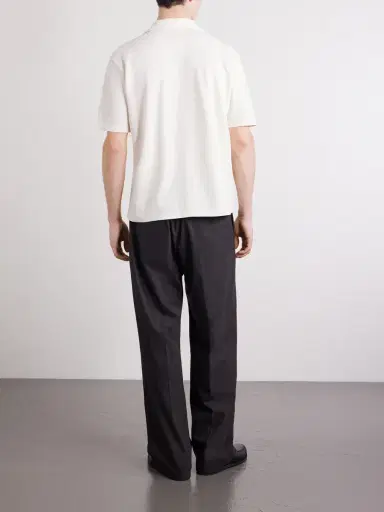 Altea Jean Camp-Collar Cotton-Piqué Shirt - Men | Thumbnail 4