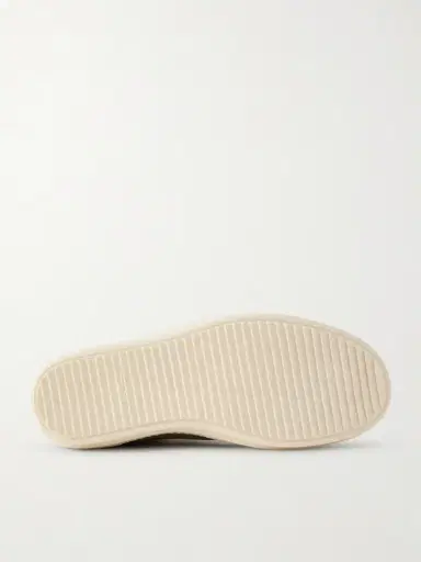Rick Owens Vintage Full-Grain Leather-Trimmed Suede Sneakers - Men | Thumbnail 3 Rick Owens Vintage Full-Grain Leather-Trimmed Suede Sneakers - Men | Thumbnail 3