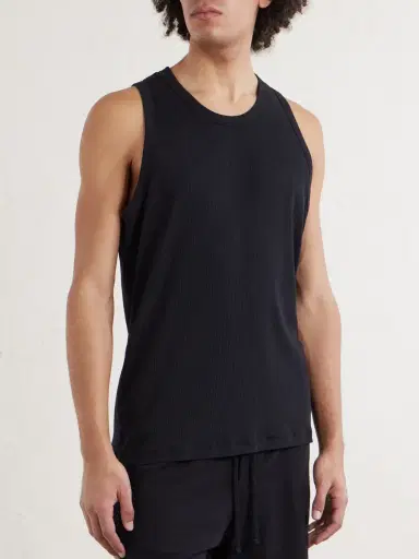James Perse LA Skate Ribbed Stretch-Cotton Jersey Tank Top - Men | Thumbnail 3