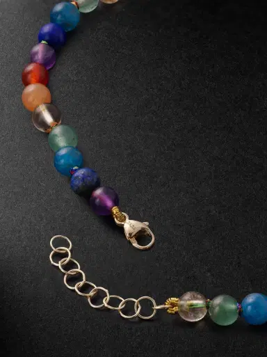JIA JIA Gold Multi-Stone Necklace - Men | Thumbnail 3