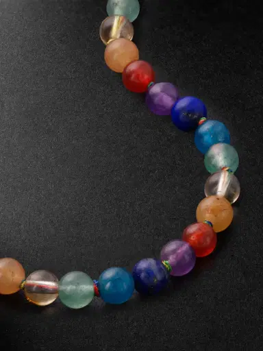 JIA JIA Gold Multi-Stone Necklace - Men | Thumbnail 4