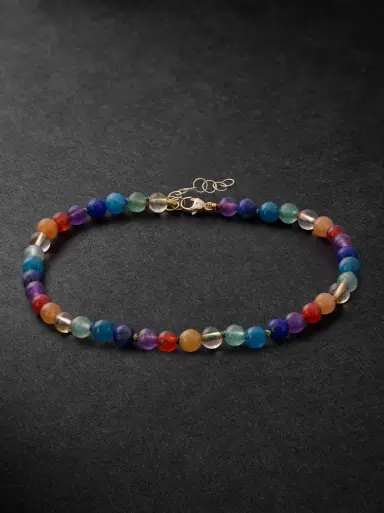 JIA JIA Gold Multi-Stone Necklace - Men | Thumbnail 1