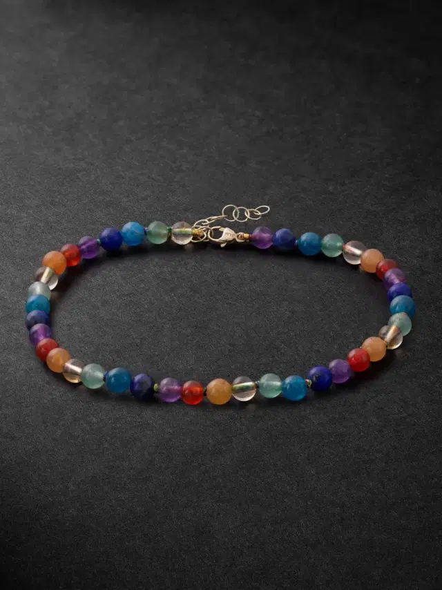 JIA JIA Gold Multi-Stone Necklace - Men