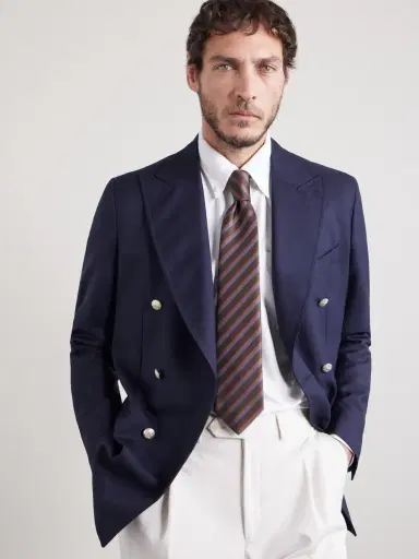 Charvet 8.5cm Striped Silk-Jacquard Tie - Men | Thumbnail 2 Charvet 8.5cm Striped Silk-Jacquard Tie - Men | Thumbnail 2
