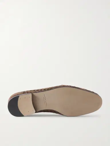 Manolo Blahnik Mario Woven Suede Loafers - Men | Thumbnail 3 Manolo Blahnik Mario Woven Suede Loafers - Men | Thumbnail 3