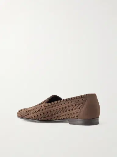 Manolo Blahnik Mario Woven Suede Loafers - Men | Thumbnail 4 Manolo Blahnik Mario Woven Suede Loafers - Men | Thumbnail 4