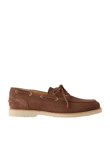 Brunello Cucinelli Suede Boat Shoes - Men | Thumbnail 1 Brunello Cucinelli Suede Boat Shoes - Men | Thumbnail 1