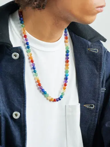 JIA JIA Gold Multi-Stone Necklace - Men | Thumbnail 2