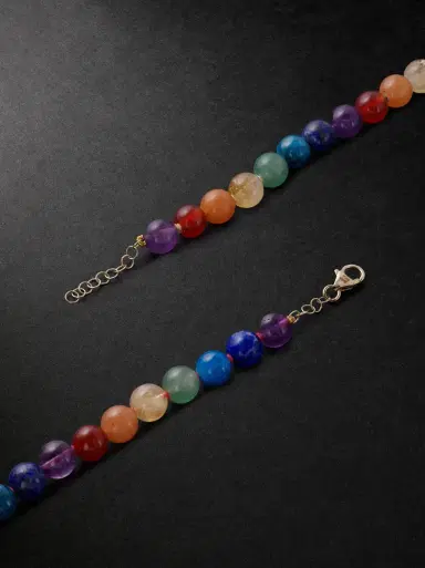 JIA JIA Gold Multi-Stone Necklace - Men | Thumbnail 3