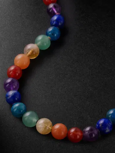 JIA JIA Gold Multi-Stone Necklace - Men | Thumbnail 4