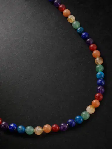 JIA JIA Gold Multi-Stone Necklace - Men | Thumbnail 1