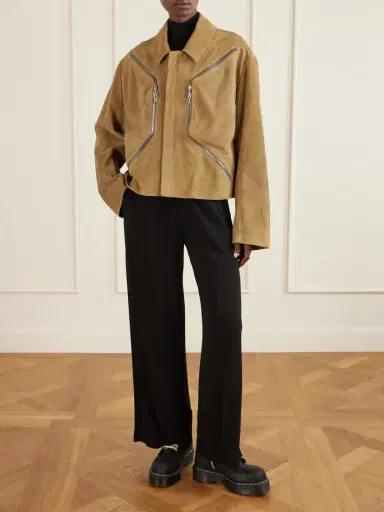 Rick Owens Blixa Mac Suede Jacket | Thumbnail 2